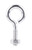 Hampton 1/4 in. X 2 in. L Stainless Stainless Steel Eyebolt with Nut Nut Included