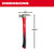 Milwaukee 21 oz Milled Face Claw Hammer 14 in. Fiberglass/Poly Handle