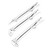 Great Neck 3 pc Carbon Steel Long Reach Pliers Set 15 in. L