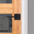 Kwikset Halifax Matte Black Bed and Bath Lever Right or Left Handed