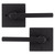 Kwikset Halifax Matte Black Bed and Bath Lever Right or Left Handed