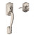 Schlage Camelot Satin Nickel Handleset Right or Left Handed