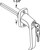 Prime-Line 5.75 in. W X 2-7/8 in. L Diecast L Handle