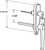Prime-Line 6 in. W X 3-1/8 in. L Diecast L Handle