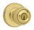 Kwikset Polo Polished Brass Entry Knobs 1-3/4 in.