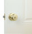 Kwikset SmartKey Juno Polished Brass Entry Lockset KW1 1-3/4 in.