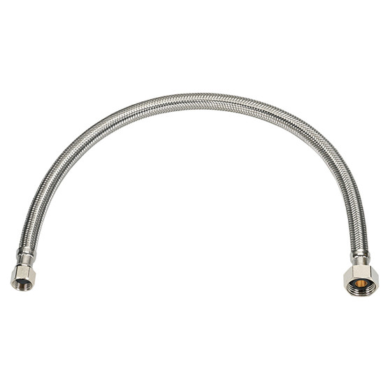 Ace 3/8 in. Flare X 7/8 in. D Ballcock 12 in. Braided Stainless Steel Toilet Supply Line