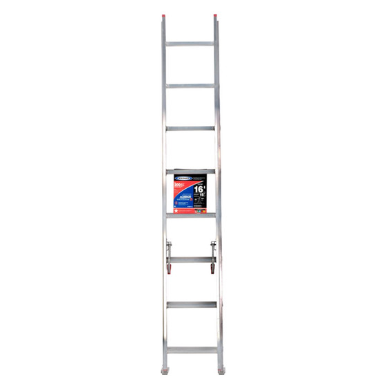 Werner 16 ft. H Aluminum Extension Ladder Type III 200 lb. capacity 8-16 ft.