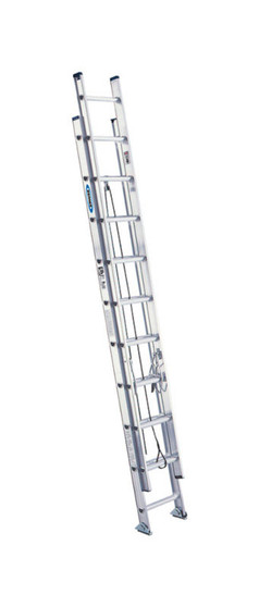 Werner 20 ft. H Aluminum Extension Ladder Type IA 300 lb. capacity