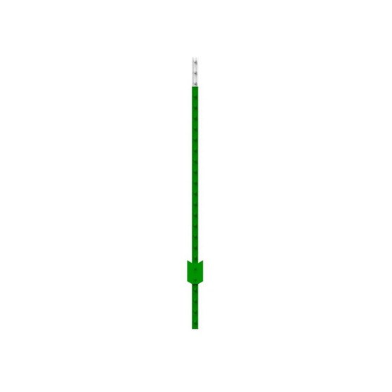 American Posts 1.38 in. H X 1.63 in. W X 6 ft. L Enamel-Coated Green Steel Studded T-Post