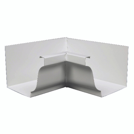 Amerimax 3.5 in. H X 3.75 in. W X 7.5 in. L White Aluminum K Inside Miter