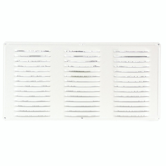 Air Vent 8 in. H X 16 in. L White Aluminum Undereave Vent