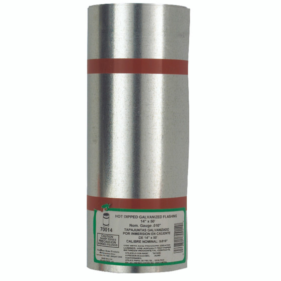 Amerimax 14 in. W X 50 ft. L Galvanized Steel Valley Flashing Silver