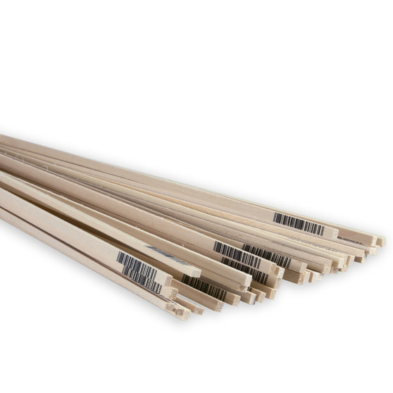 Midwest Products 1/8 in. X 3/16 in. W X 24 ft. L Basswood Strip #2/BTR Premium Grade