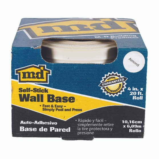 M-D 20 ft. L Prefinished Almond Vinyl Wall Base