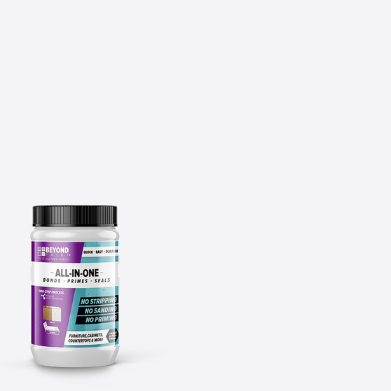Beyond Paint Matte Bright White Water-Based Paint Exterior and Interior 1 qt