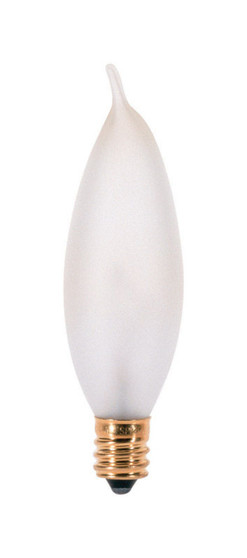 Satco 25 W CA8 Chandelier Incandescent Bulb E12 (Candelabra) Warm White 1 pk