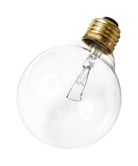 Satco 25 W G25 Decorative Incandescent Bulb E26 (Medium) Soft White 1 pk