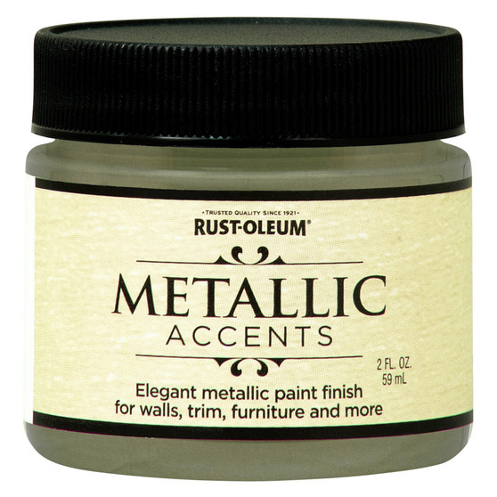 Rust-Oleum Metallic Accents Metallic Luminous Pear Water-Based Paint Exterior and Interior 2 oz
