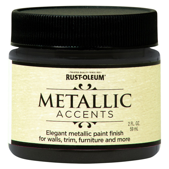 Rust-Oleum Metallic Accents Metallic Rich Brown Water-Based Paint Exterior and Interior 2 oz