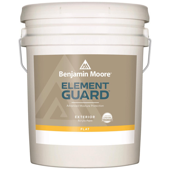 Benjamin Moore Element Guard Flat Base 3 Paint Exterior 5 gal