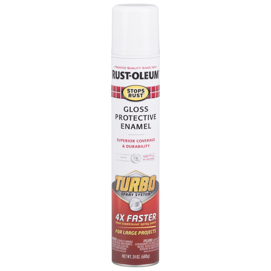 Rust-Oleum Stops Rust Gloss White Protective Enamel Spray Paint 24 oz