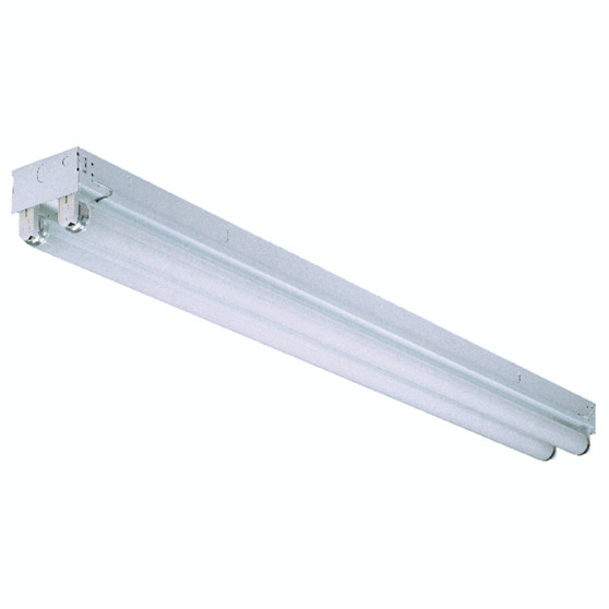 Lithonia Lighting 48 in. L White Hardwired Fluorescent T8 Light Fixture