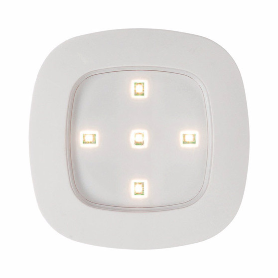 Fulcrum Light It! White Battery Powered LED Puck Light 1 pk