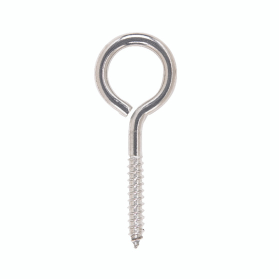 Hampton 3/8 in. X 4-1/2 in. L Stainless Stainless Steel Lag Thread Eyebolt