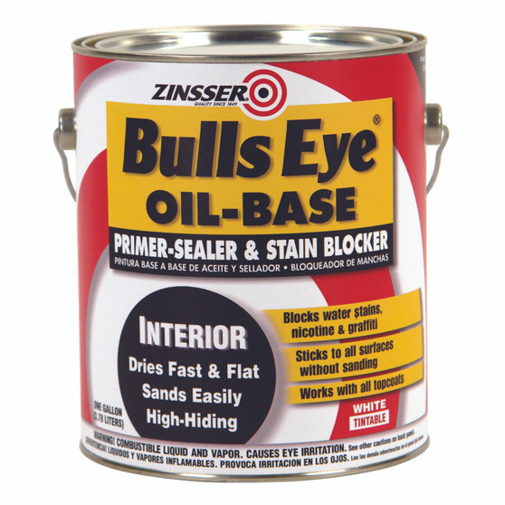 Zinsser Bulls Eye White Tintable Flat Primer/Sealer/Stain Blocker 1 gal