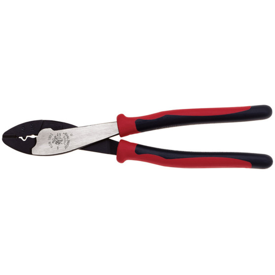 Klein Tools 9.8 in. Crimping / Cutting Tool Black/Red