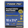 Hillman Power Pro No. 10 X 3-1/2 in. L Star Flat Head Premium Deck Screws 1 lb 59 pk