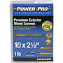 Hillman Power Pro No. 10 X 2-1/2 in. L Star Flat Head Exterior Deck Screws 1 lb