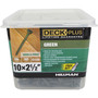 Deck Plus No. 10 X 2-1/2 in. L Green Star Flat Head Exterior Deck Screws 5 lb 365 pk