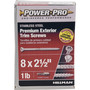 Hillman Power Pro No. 8 X 2-1/2 in. L Star Trim Screws 1 lb 130 pk