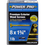 Hillman Power Pro No. 8 X 1-3/4 in. L Star Bronze Ceramic Wood Screws 1 lb 175 pk