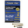 HILLMAN Power Pro No. 9 in. X 2-1/4 in. L Bronze Star Flat Head Premium Deck Screws 1 lb 113 pk
