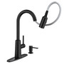 Moen Nori One Handle Matte Black Kitchen Faucet