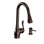Moen Anabelle One Handle Bronze Pull-Down Kitchen Faucet