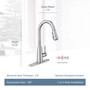Moen Zyla One Handle Stainless Steel Motion Sensing Pull-Down Kitchen Faucet Smart