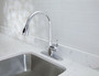 OakBrook Vela One Handle Chrome Kitchen Faucet