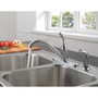 Delta Classic One Handle Chrome Kitchen Faucet Side Sprayer Included