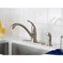 Moen Torrance One Handle Stainless Steel Kitchen Faucet Side Sprayer Included