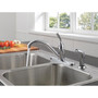 Delta Classic One Handle Stainless Steel Kitchen Faucet Side Sprayer Included
