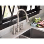 Moen Weymouth Two Handle Stainless Steel Pull-Down Kitchen Faucet