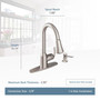 Moen Bayhill One Handle Bronze Pull-Down Kitchen Faucet