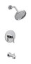 OakBrook Coastal 1-Handle Chrome Tub and Shower Faucet