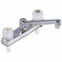 Home Plus Two Handle Chrome Kitchen Faucet