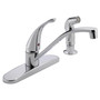 Peerless One Handle Chrome Kitchen Faucet Side Sprayer Included