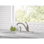 Delta Collins One Handle Stainless Steel Kitchen Faucet Side Sprayer Included